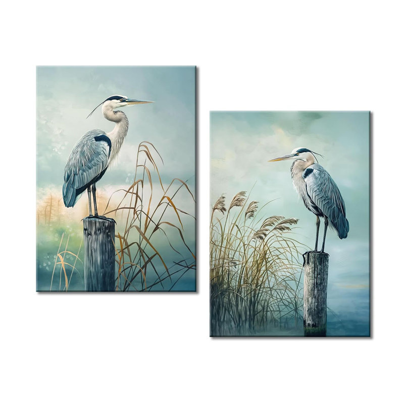 2 Piece Wrapped Canvas Print, 60 cm H x 80 cm W