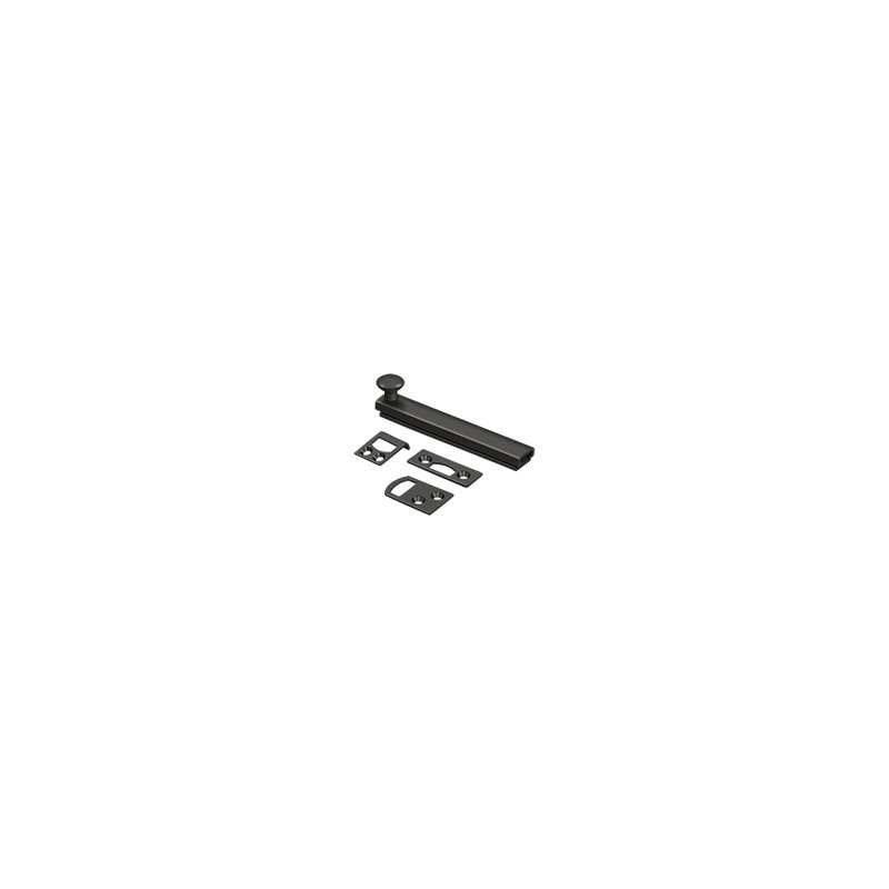 Brass Latch/Catch/Bolt, Oil Rubbed Bronze, 1.9375" H x 4" W x 1.5625" D