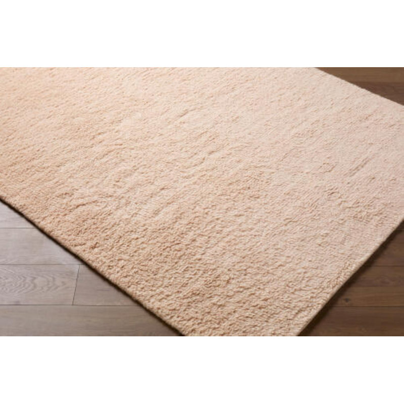 Tapis fait à la main Snuggle, Rectangulaire 8 pi x 10 pi, Rosé