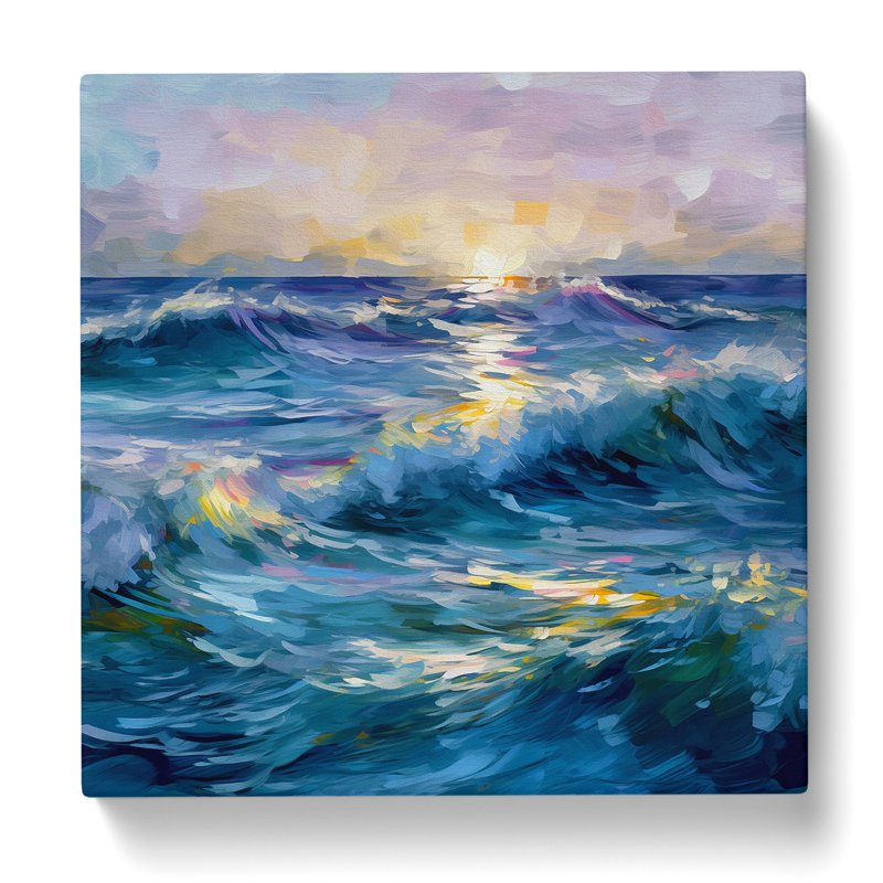 Ocean Impressionism No.1 - Wrapped Canvas, 50cm H x 50cm W x 3cm D