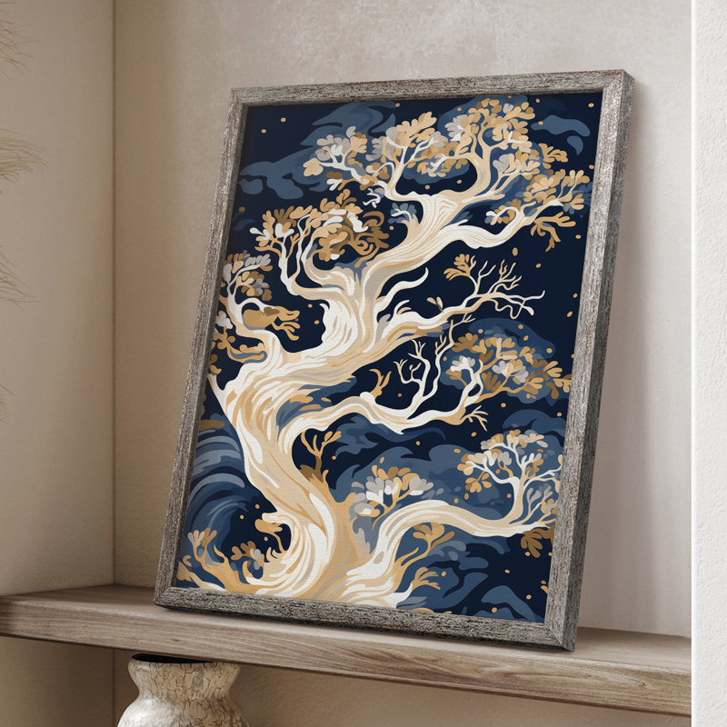 «LANDSCAPES Series CLII», reproduction encadrée - bois massif, H 15 po x l 12 po