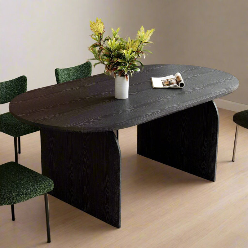 Belluno Oval Dining Table, Black