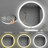 Airalyn Led Round Anti-Fog Bathroom Mirror with Adjustable Lighting: Perfect for Your Bedroom Vanity-50774115