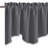 Thermal Room Darkening Valance - Short Curtain 52 Inches By 18 Inches Scalloped Valance For Living Room, Kids Room, Dorm, Nursery, Kitchen, Bow Window (Single Panel)-112490790