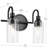 12.5" 2-Light Vanity Light with Clear Glass-108201991