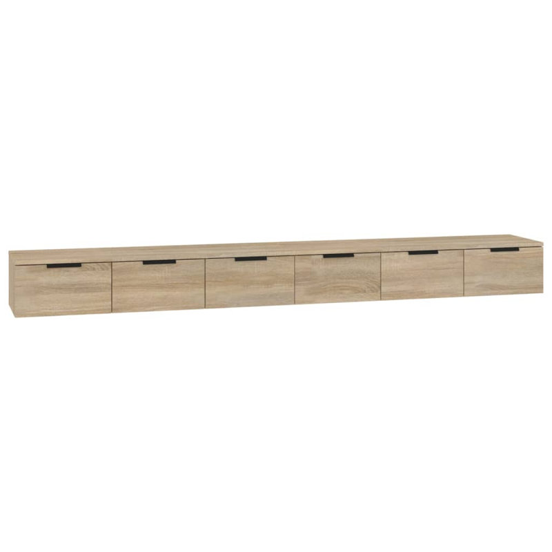 vidaXL Wall Cabinet Set Engineered Wood 40.2 in width, Sonoma Oak