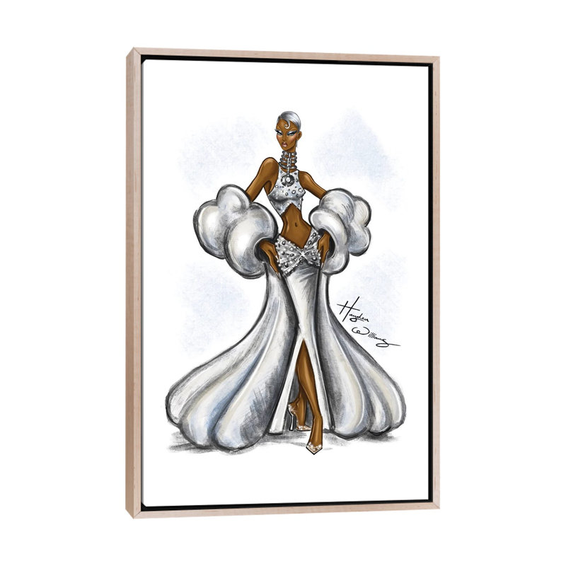 «Cloud Dancer», reproduction d'art sur toile encadrée, H 40 po x l 26 po, Beige
