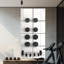 Carreaux de miroir mural, miroir de corps en verre sans cadre, miroir de porte pour la chambre à coucher (4 pièces)-886987066