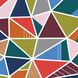 Collide-O-Scope Geometric Peel & Stick Wallpaper Roll by Jamie Graney