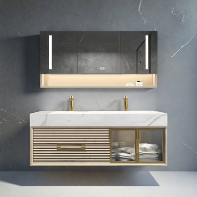 Simple modern smart bathroom cabinet