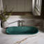 Iron Plains 33 In. Oval Drop-In / Undermount / Vessel Bathroom Sink-97760830