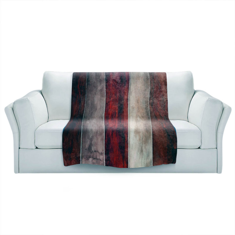  Couverture douce en sherpa, 51 po x 60 po, Rouge
