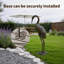 Statue de grue de jardin en aluminium de 99 cm (39 pouces), décoration d'oiseau d'extérieur se lissant les plumes