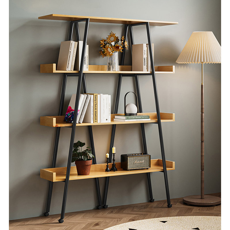 Bibliothèque moderne et moderne, H 59,1 po x l 55,1 po x P 11,8 po, Beige