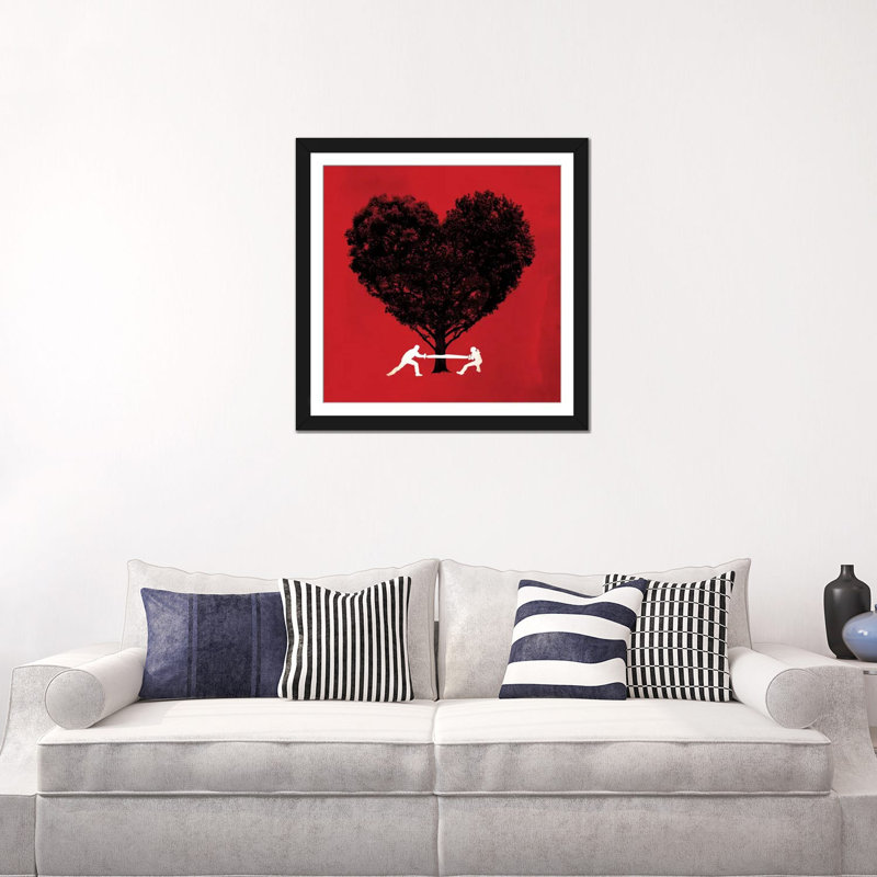« m.o. of love », impression sur toile, H 16 po x l 16 po x P 1 po, Papier d'art encadré noir, Blanc