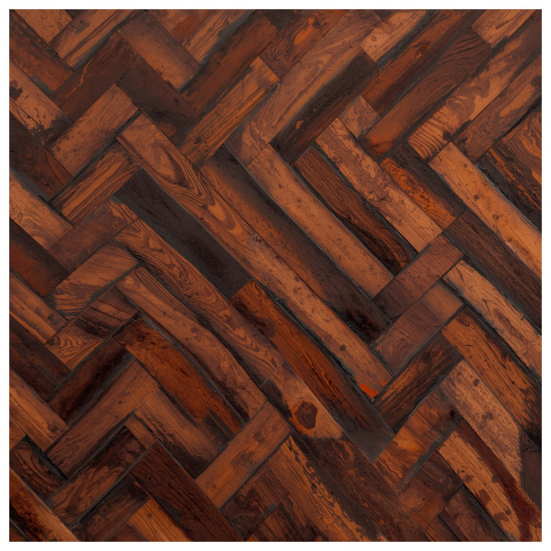 Tapis de bain en bois Parquet, 34 po L x 21 po L