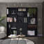 Ensemble de bibliothèque pour la maison, avec tablettes et armoire à 2 portes, ensemble de salon-1454379707-1453720646