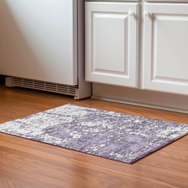 Premium Machine Washable Prisco Lavender Rug