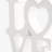 Laba Freestanding LOVE Word Sculpture with Heart Cutout
