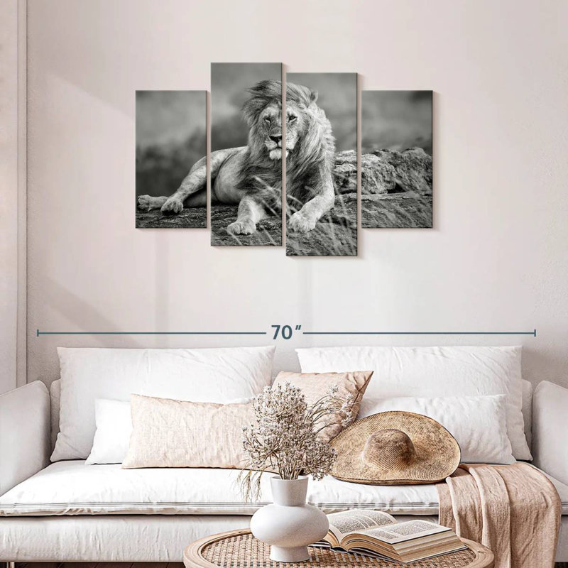 Lion safari Brampt, H 27 po x l 43 po