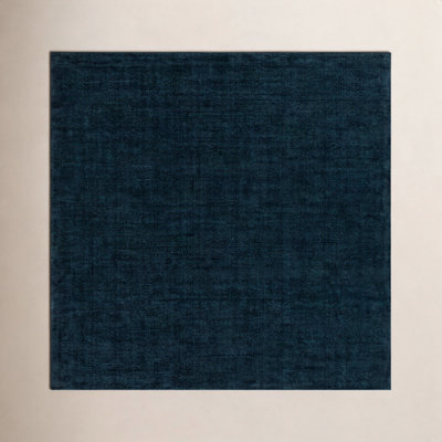 Crowe Wool Dark Blue Area Rug