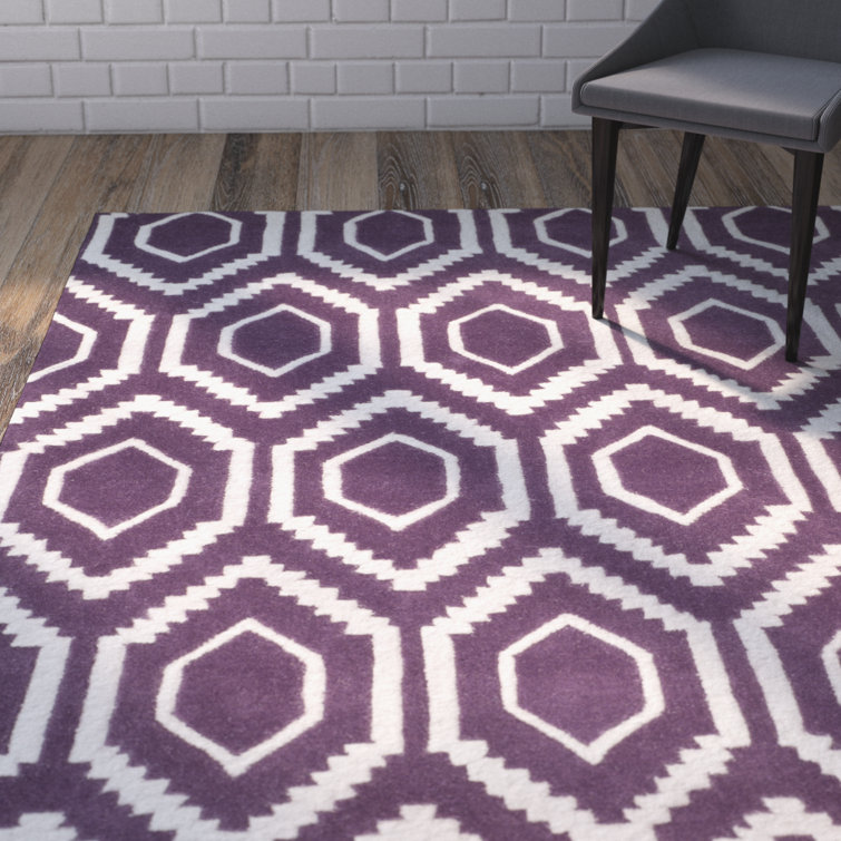 Deedie Hand Tufted Wool Geometric Rug