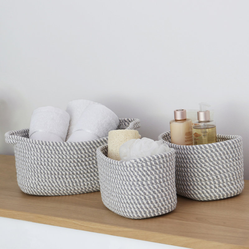 JVL Fabric Decorative Basket