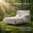 Wingback Upholstered Platform Bed Frame with Charging Station & Strong Wood-Metal Slat Support-1198478280-1198478278