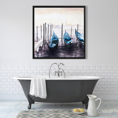 Gondole en Italie, art marin sur toile, paysages