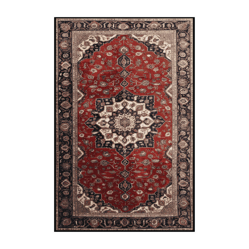 Tapis brun lavable à la machine, Rectangulaire 2 pi x 3 pi