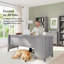 Bureau 72W avec tiroirs gris platine-1001774181