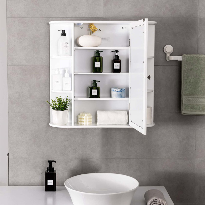 Compact Bathroom Cabinet Bathroom Cabinet, White