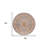 6' Orange Oriental Distressed Round Rug