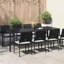 Table de jardin en rotin poly 98,43 x 39,37 x 29,53 po vidaXL-114604374