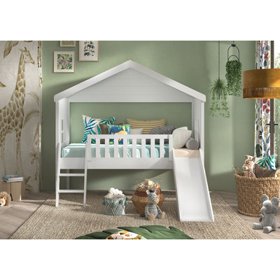 Hausbett mit Rolllattenrost, 90 x 200 cm