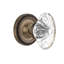 Rosette en corde avec bouton de porte ovale en cristal cannelé-474953805-474957748