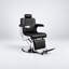 Fauteuil de barbier hydraulique inclinable avec appui-tête réglable, fauteuil de salon pivotant