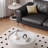 Minimalist cream style rotating end table