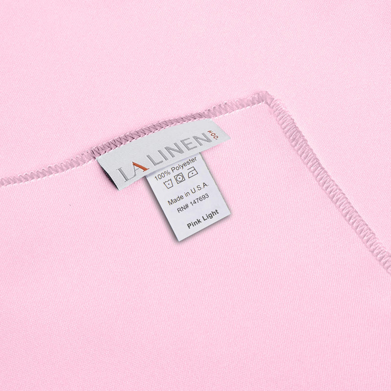 Fisher Solid Colour Table Runner, Light Pink