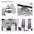 10' X 8' Retractable Awning, Patio Awnings, Sunshade Shelter W/ Manual Crank Handle, UV & Water-Resistant Fabric And Aluminum Frame For Deck, Balcony, Yard, Coffee Stripes-125181351-125181365