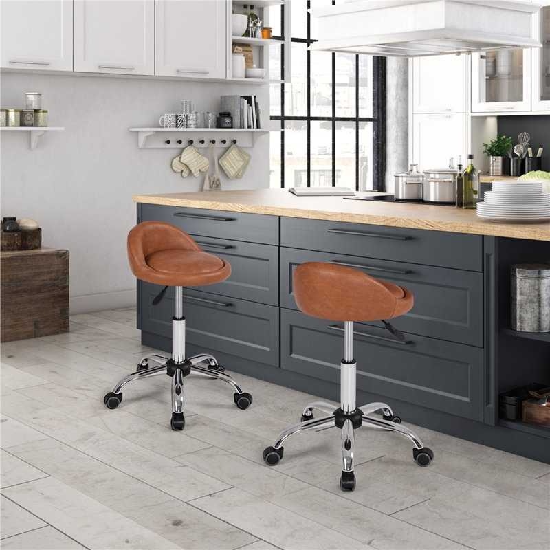 Tabouret de bar Alandus, Brun