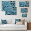 Marbre bleu - peinture sur toile-1132550729-1132550735