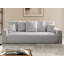 Sofa bed Calma with storage compartment in Bumpy design, made of textured fabric-135917274