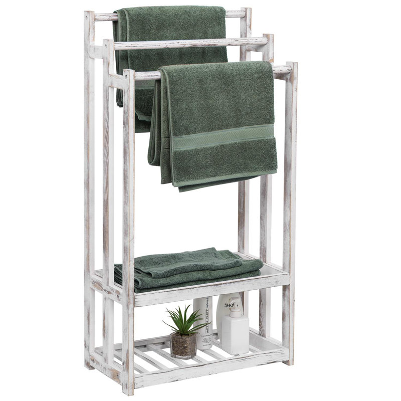 3 Tier Solid Wood Blanket Quilt Rack