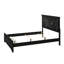 Ensemble de chambre à coucher à panneau 6 pièces Eily: lit, commode, miroir, 2 tables de chevet, commode-999381992-972232783
