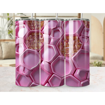 Choose Handmade Tumblers 591 mL Vacuum Insulated Stainless Steel (18/8) Travel Tumbler with Straw