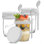 Bocaux avec couvercles et cuillères Brightware Dawn Overnight Oats - 16 oz - ensemble de 3