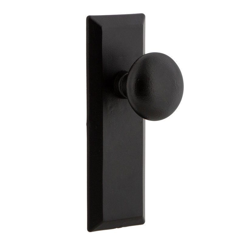 Ageless Iron Keep Plate with Keep Knob, 2.75, Left
