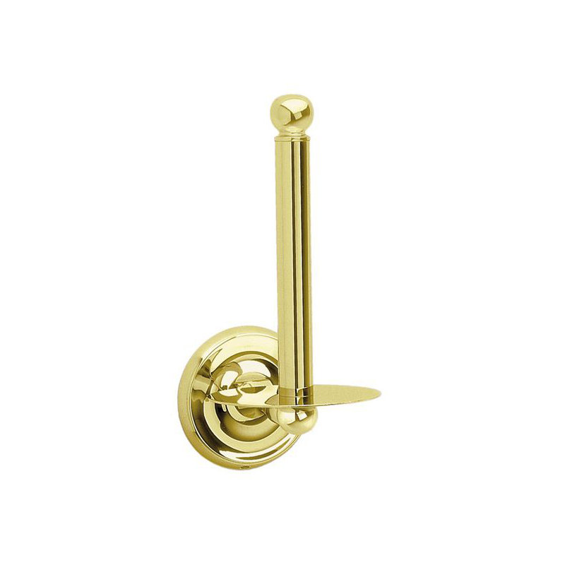 Wall Mounted Toilet Paper Holder, Polished Brass