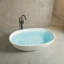 Baignoire de trempage autoportante à surface solide 67 po. X 30,71 po.